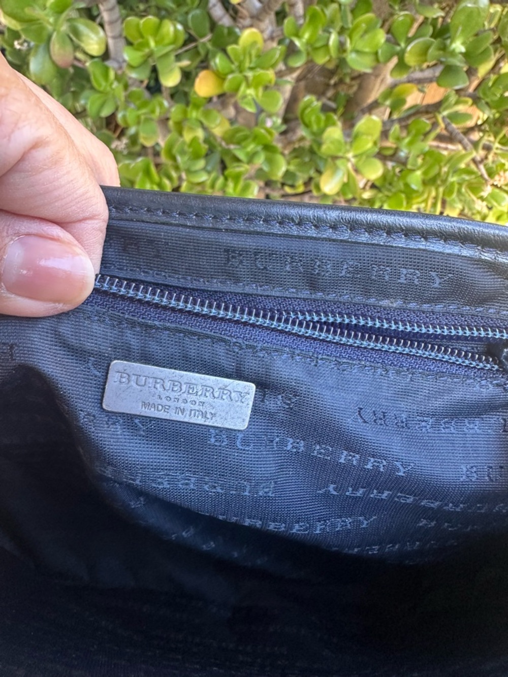 BURBERRY Vintage Black Plaid Crossbody Bag - Picture 8 of 12